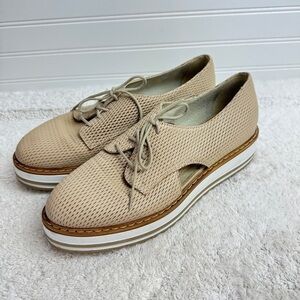 Summit By White Mountain Black Leather Oxfords Size 40 Made in Italy